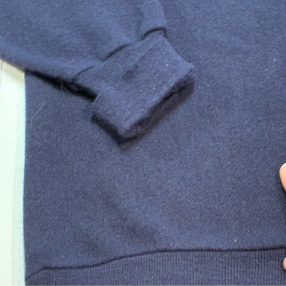 Vintage IZOD Lacoste Mens Cardigan Size XL Navy Blue Grandpa Orlon Acrylic - Picture 3 of 6